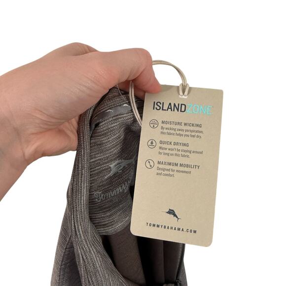 Tommy Bahama Island Zone Play Action Half Zip Pullover Ocean Deep NEW Mens Small - Picture 7 of 10